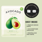 Mini-Geschenkset 'Ein kleiner Weihnachtsgruß' - Karte + koreanische Sheet-Maske