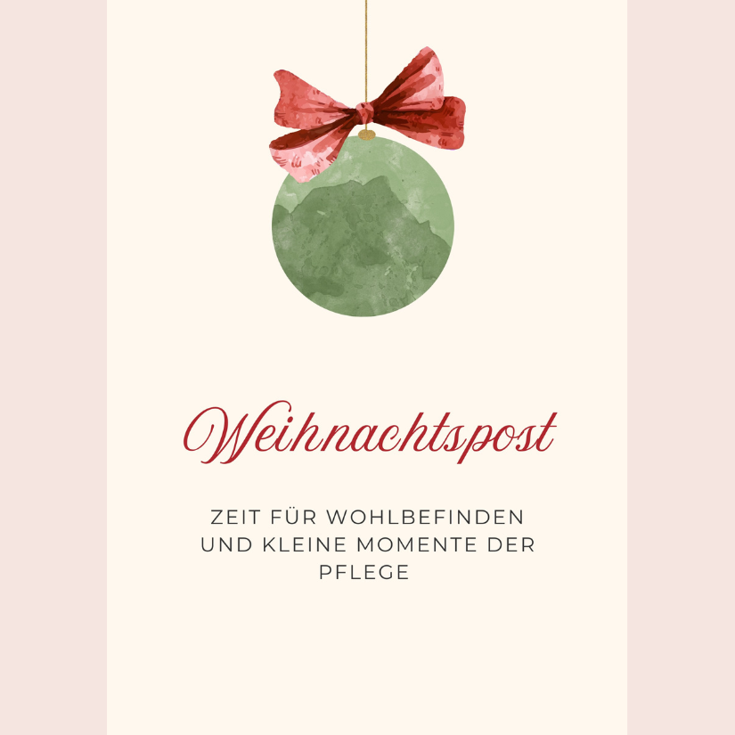 Mini-Geschenkset 'Weihnachtspost' - Karte + koreanische Sheet-Maske