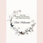 Mini-Geschenkset 'Weihnachts-Glow' - Karte + koreanische Sheet-Maske