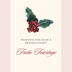 Mini-Geschenkset 'Frohe Feiertage' - Karte + koreanische Sheet-Maske