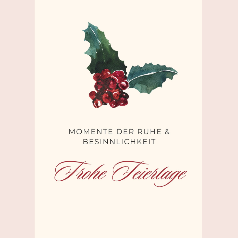 Mini-Geschenkset 'Frohe Feiertage' - Karte + koreanische Sheet-Maske