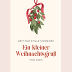 Mini-Geschenkset 'Ein kleiner Weihnachtsgruß' - Karte + koreanische Sheet-Maske