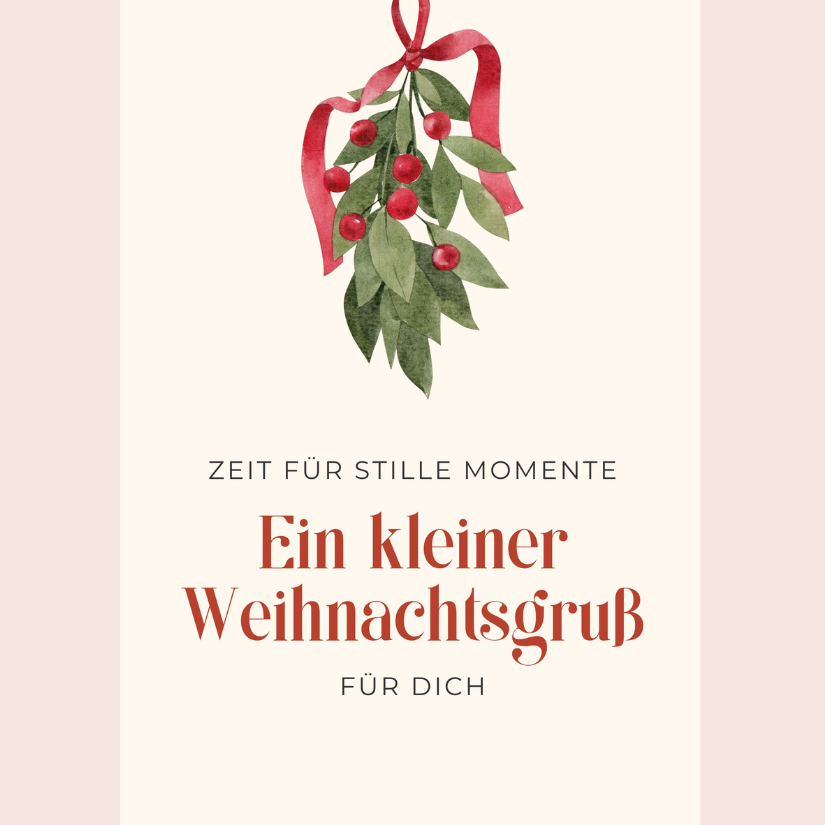 Mini-Geschenkset 'Ein kleiner Weihnachtsgruß' - Karte + koreanische Sheet-Maske