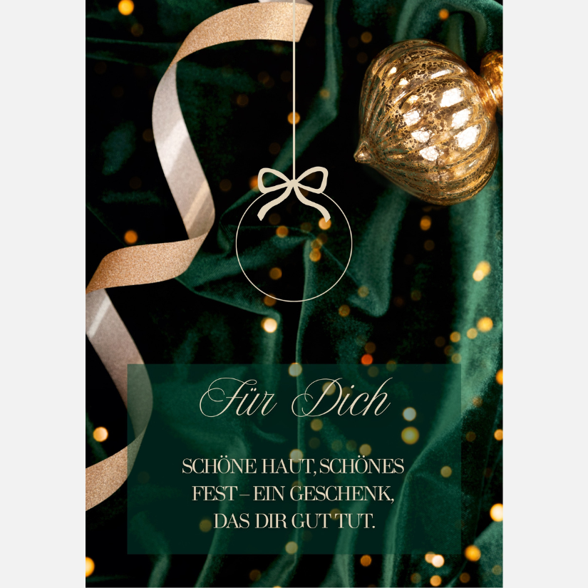 Mini-Geschenkset 'Weihnachten kommt' - Karte + koreanische Sheet-Maske