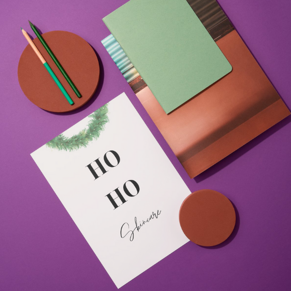 Mini-Geschenkset 'Ho Ho Skincare' - Karte + koreanische Sheet-Maske