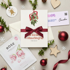 Mini-Geschenkset 'Ein kleiner Weihnachtsgruß' - Karte + koreanische Sheet-Maske