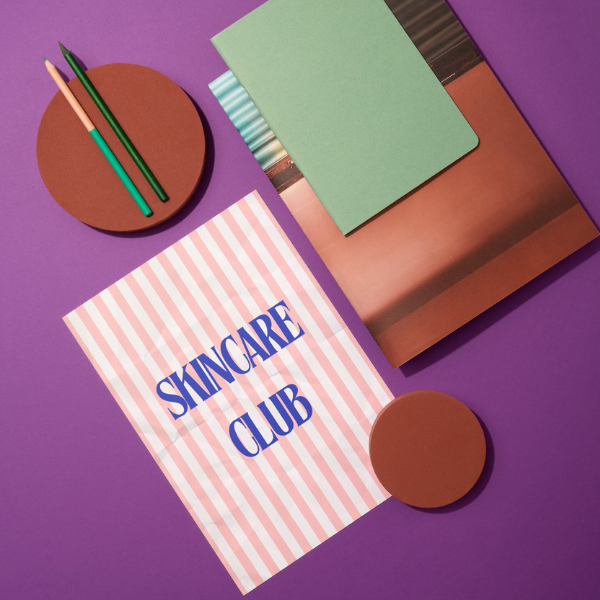 Mini-Geschenkset 'SKINCARE CLUB' - Karte + koreanische Sheet-Maske