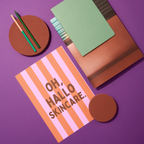 Mini-Geschenkset 'Hallo Skincare' - Karte + koreanische Sheet-Maske