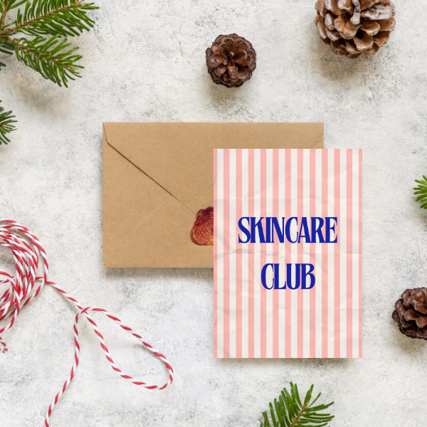 Mini-Geschenkset 'SKINCARE CLUB' - Karte + koreanische Sheet-Maske