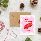 Mini-Geschenkset 'MEHR GLOW BITTE' - Karte + koreanische Sheet-Maske