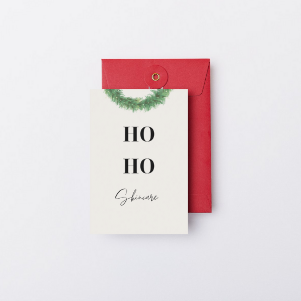 Mini-Geschenkset 'Ho Ho Skincare' - Karte + koreanische Sheet-Maske