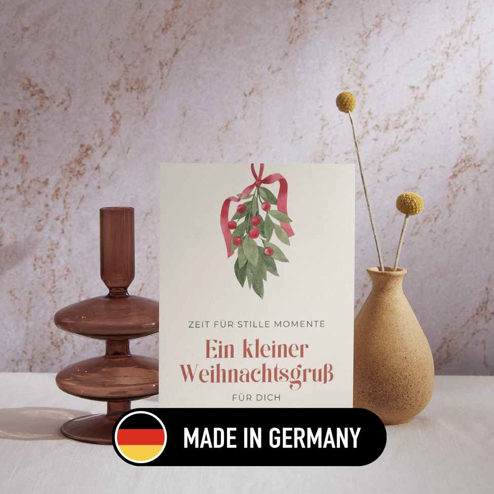 Mini-Geschenkset 'Ein kleiner Weihnachtsgruß' - Karte + koreanische Sheet-Maske
