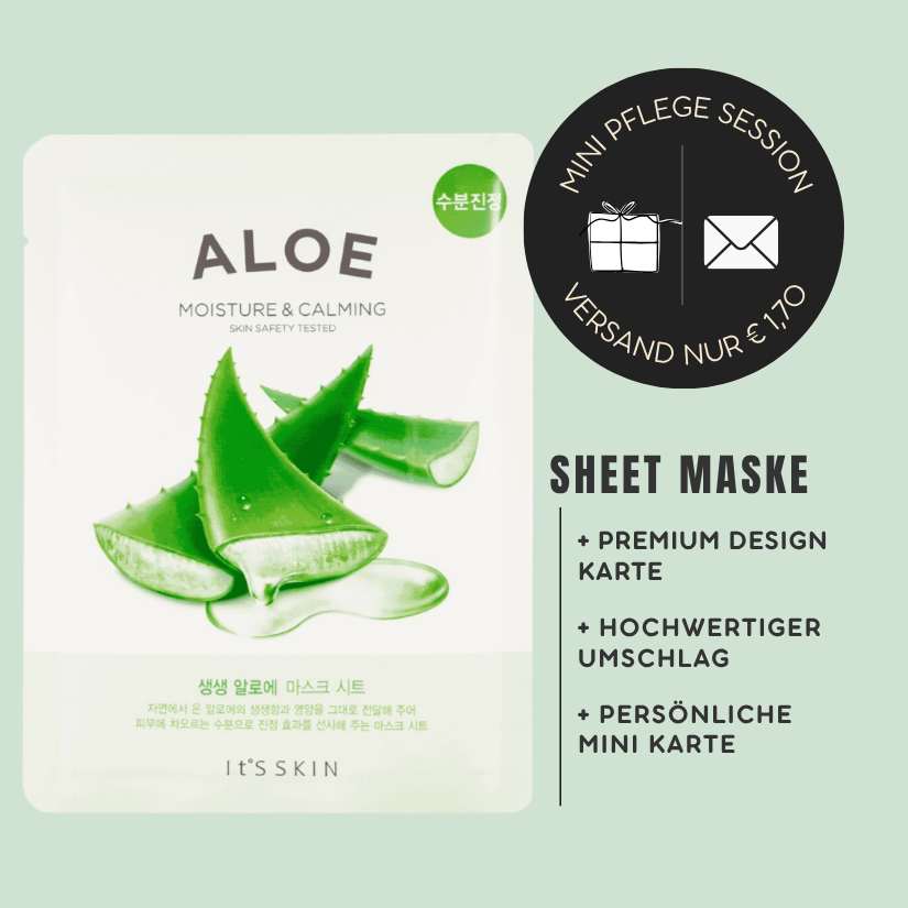 Mini-Geschenkset 'Ein kleiner Weihnachtsgruß' - Karte + koreanische Sheet-Maske