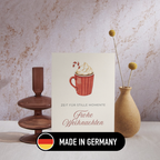 Mini-Geschenkset 'Weihnachtskakao' - Karte + koreanische Sheet-Maske