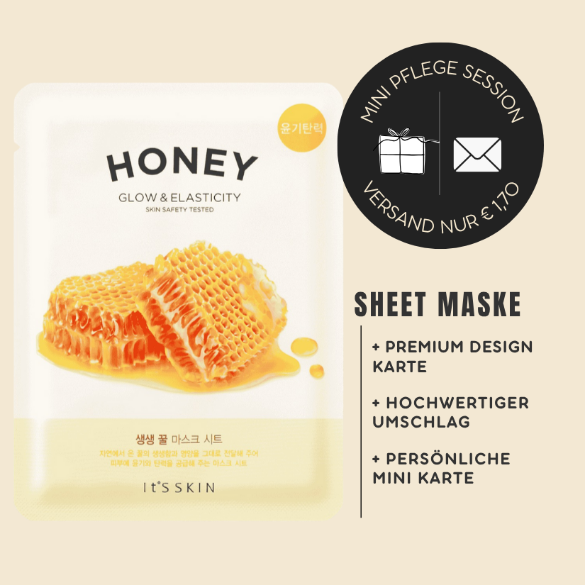 Mini-Geschenkset „Frohe Weihnachten“ - Karte + koreanische Sheet-Maske