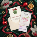 Mini-Geschenkset 'Weihnachtspost' - Karte + koreanische Sheet-Maske