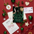 Mini-Geschenkset 'Weihnachten kommt' - Karte + koreanische Sheet-Maske