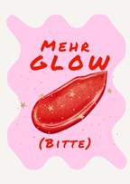 Mini-Geschenkset 'MEHR GLOW BITTE' - Karte + koreanische Sheet-Maske