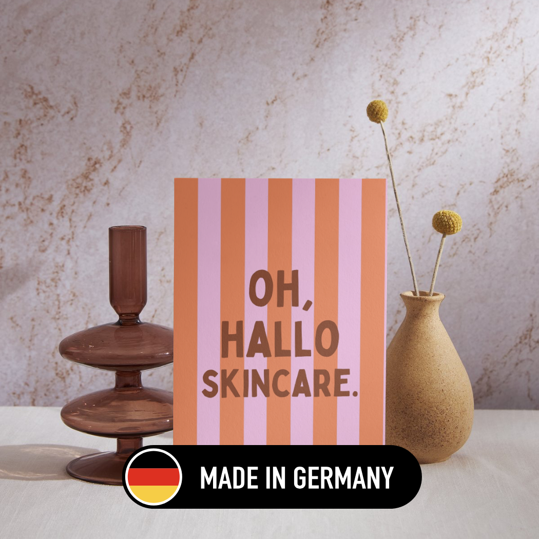 Mini-Geschenkset 'Hallo Skincare' - Karte + koreanische Sheet-Maske