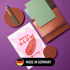 Mini-Geschenkset 'MEHR GLOW BITTE' - Karte + koreanische Sheet-Maske