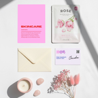 Mini-Geschenkset 'Skincare' - Karte + koreanische Sheet-Maske