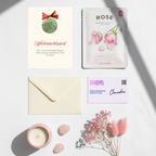 Mini-Geschenkset 'Weihnachtspost' - Karte + koreanische Sheet-Maske