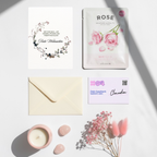 Mini-Geschenkset 'Weihnachts-Glow' - Karte + koreanische Sheet-Maske