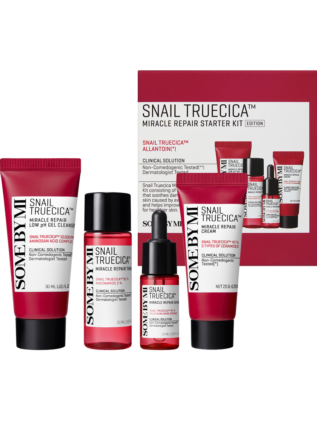 SOMEBYMI Snail TrueCICA Miracle Repair Mini Kit