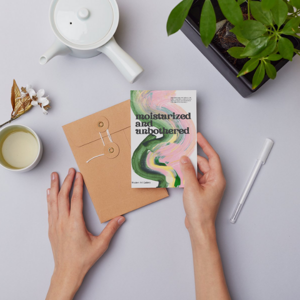 Mini-Geschenkset 'moisturized' - Karte + koreanische Sheet-Maske