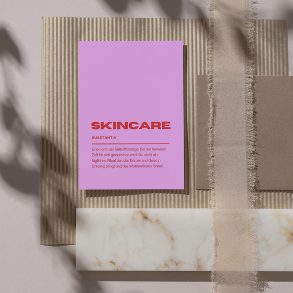 Mini-Geschenkset 'Skincare' - Karte + koreanische Sheet-Maske