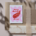 Mini-Geschenkset 'MEHR GLOW BITTE' - Karte + koreanische Sheet-Maske