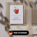 Mini-Geschenkset 'Weihnachtskakao' - Karte + koreanische Sheet-Maske