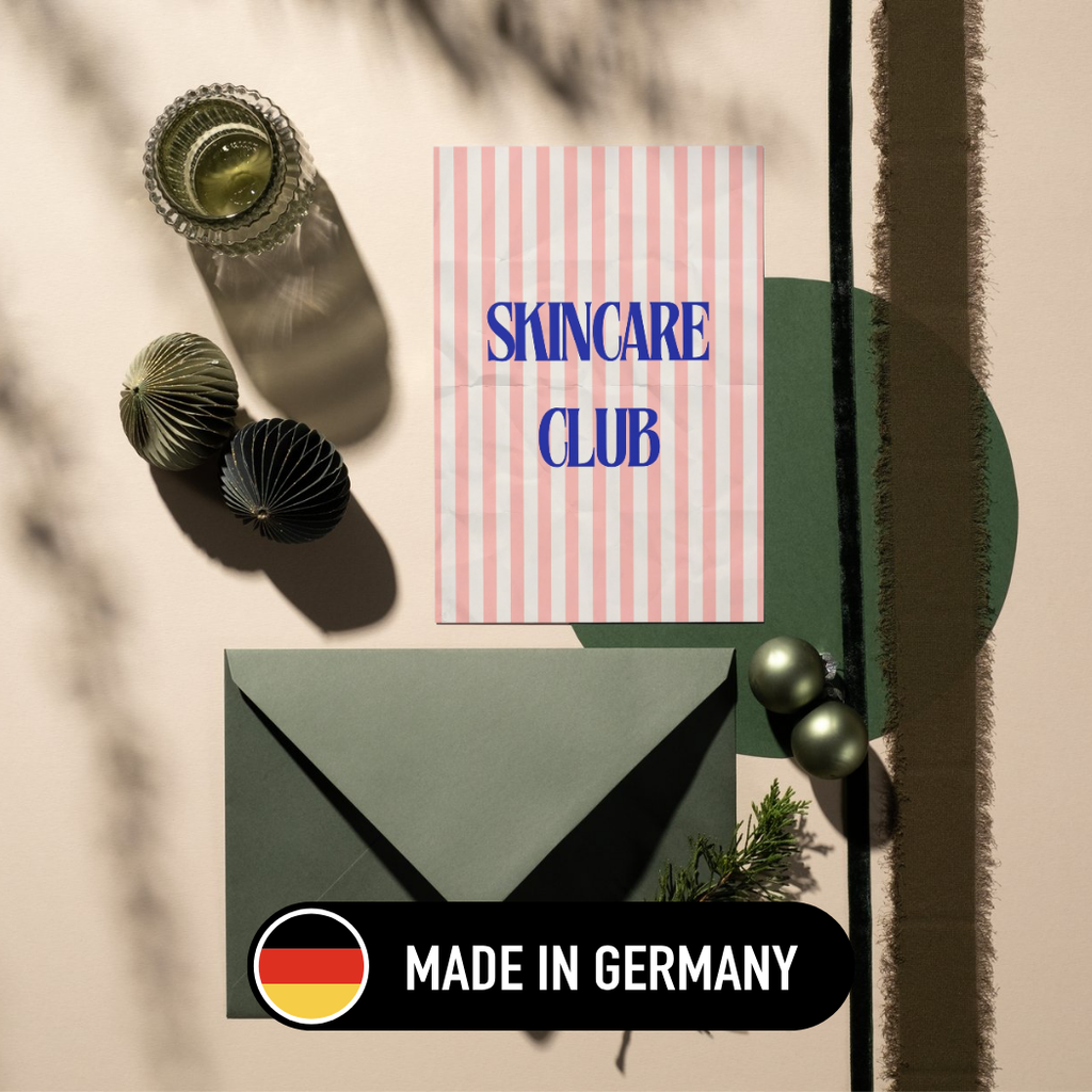 Mini-Geschenkset 'SKINCARE CLUB' - Karte + koreanische Sheet-Maske