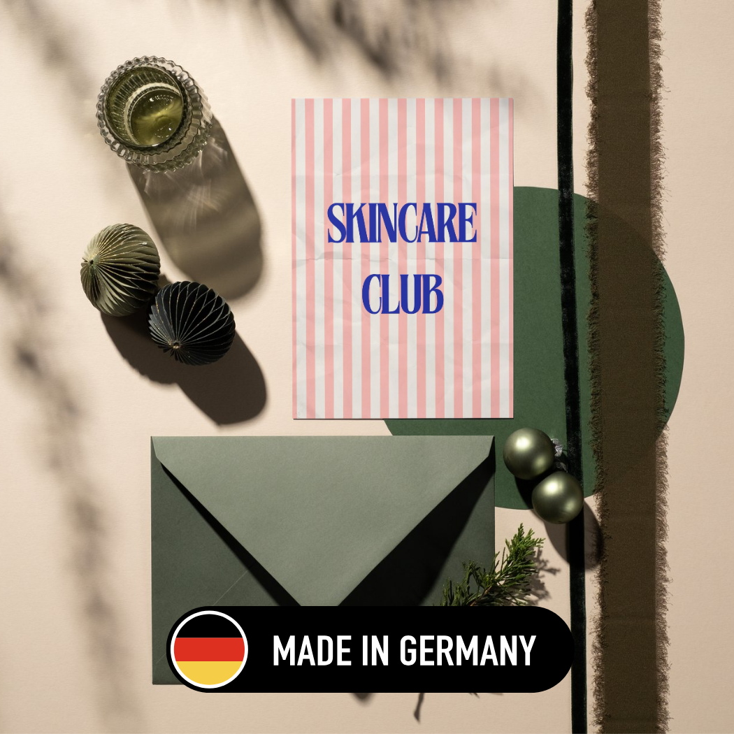 Mini-Geschenkset 'SKINCARE CLUB' - Karte + koreanische Sheet-Maske