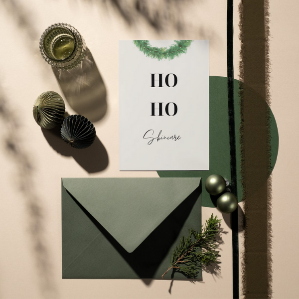 Mini-Geschenkset 'Ho Ho Skincare' - Karte + koreanische Sheet-Maske