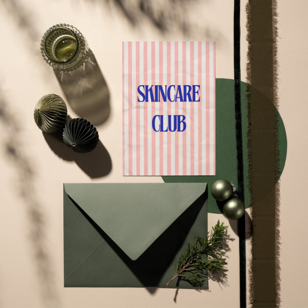 Mini-Geschenkset 'SKINCARE CLUB' - Karte + koreanische Sheet-Maske