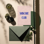 Mini-Geschenkset 'SKINCARE CLUB' - Karte + koreanische Sheet-Maske