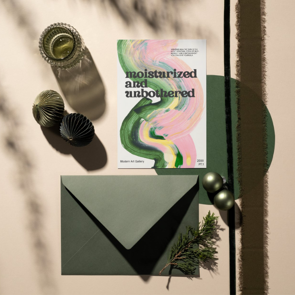 Mini-Geschenkset 'moisturized' - Karte + koreanische Sheet-Maske