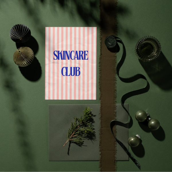 Mini-Geschenkset 'SKINCARE CLUB' - Karte + koreanische Sheet-Maske