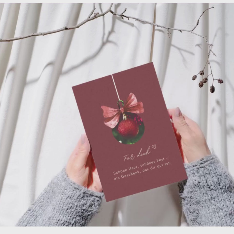 Mini-Geschenkset 'Für Dich' - Karte + koreanische Sheet-Maske