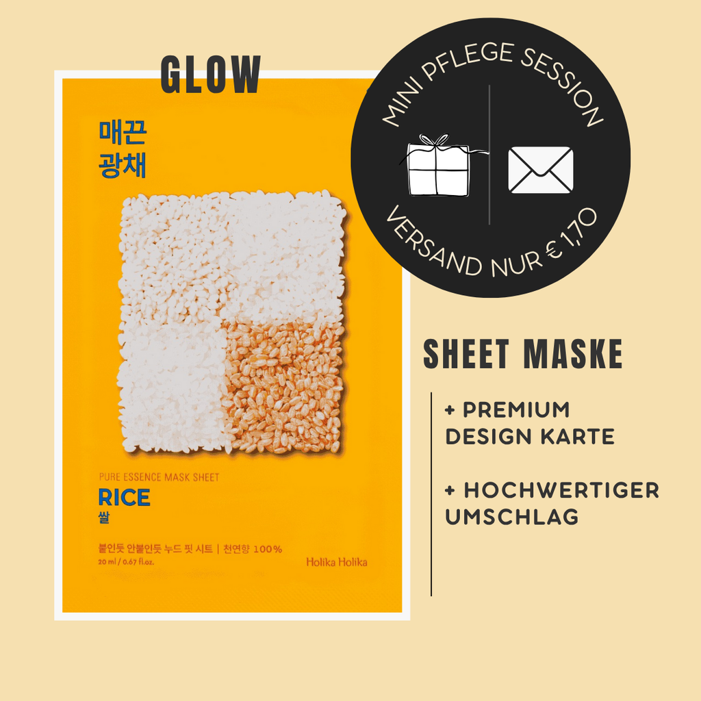 Mini-Geschenkset 'Ho Ho Skincare' - Karte + koreanische Sheet-Maske