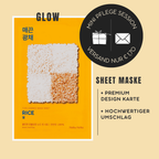 Mini-Geschenkset 'Ho Ho Skincare' - Karte + koreanische Sheet-Maske