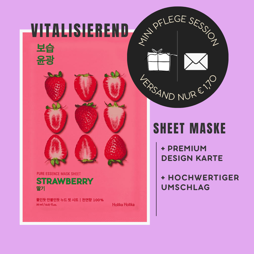 Mini-Geschenkset 'Ho Ho Skincare' - Karte + koreanische Sheet-Maske